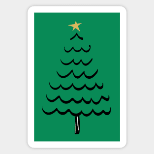 Christmas Tree Star Sticker